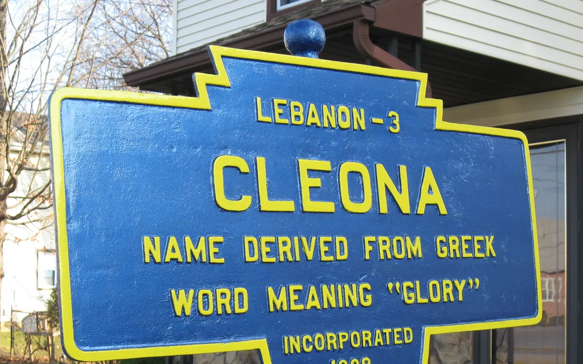 Cleona, PA Keystone Marker in 2009 — Cleona, Lebanon County, Pennsylvania
